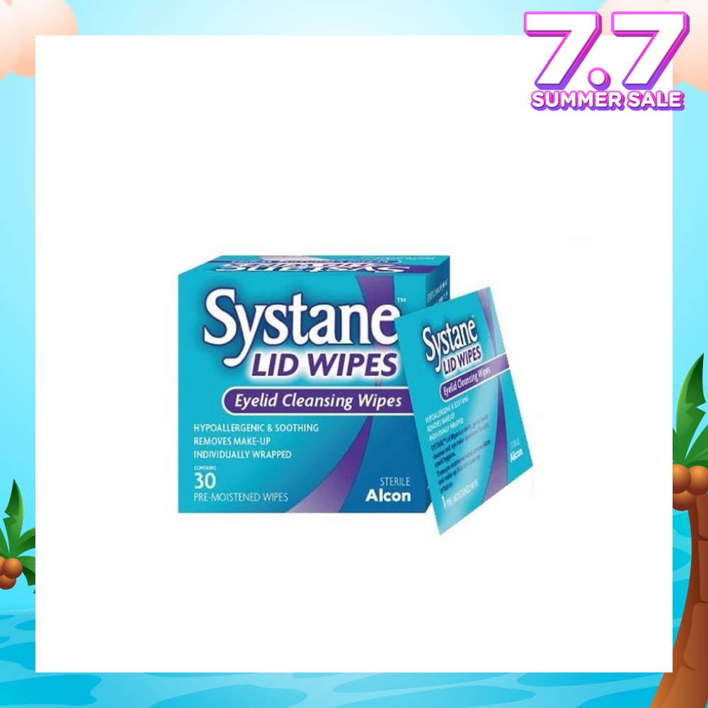 Systane eyelid pre-moistened cleansing wipes 30s