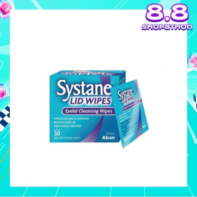 ALCON Systane eyelid pre-moistened cleansing wipes 30s