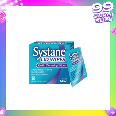 ALCON Systane eyelid pre-moistened cleansing wipes 30s