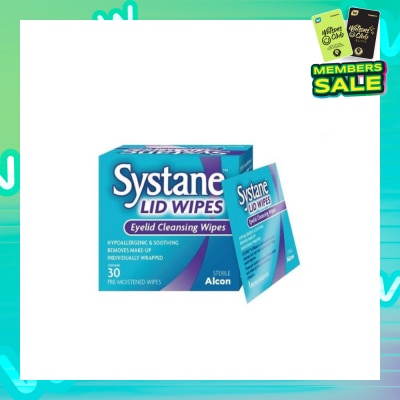 ALCON Systane eyelid pre-moistened cleansing wipes 30s