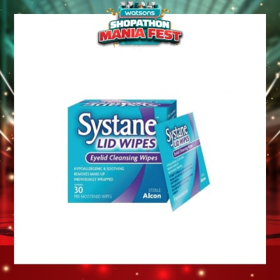 ALCON - Systane eyelid pre-moistened cleansing wipes 30s
