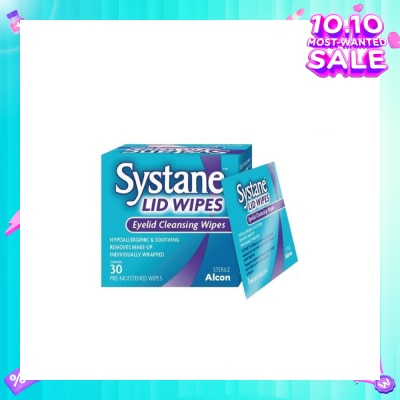 ALCON Systane eyelid pre-moistened cleansing wipes 30s