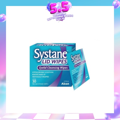 ALCON - Systane eyelid pre-moistened cleansing wipes 30s