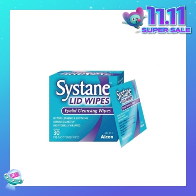 ALCON Systane eyelid pre-moistened cleansing wipes 30s