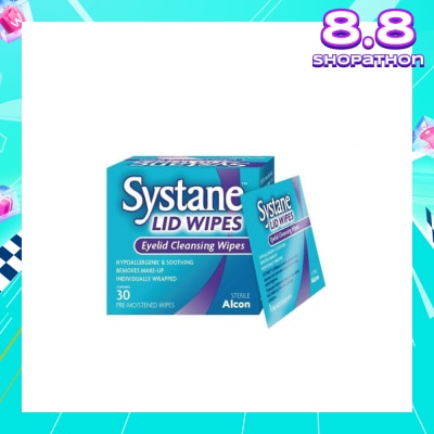 ALCON Systane eyelid pre-moistened cleansing wipes 30s