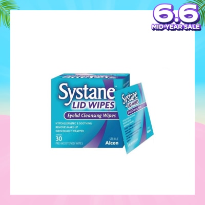 ALCON Systane eyelid pre-moistened cleansing wipes 30s