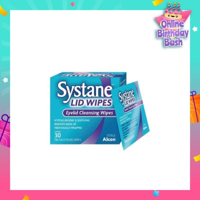 ALCON Systane eyelid pre-moistened cleansing wipes 30s