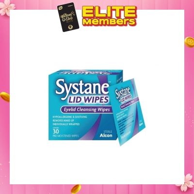 ALCON Systane eyelid pre-moistened cleansing wipes 30s
