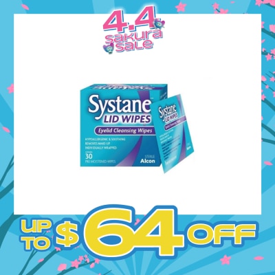 ALCON - Systane eyelid pre-moistened cleansing wipes 30s