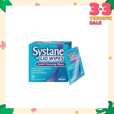 ALCON Systane eyelid pre-moistened cleansing wipes 30s