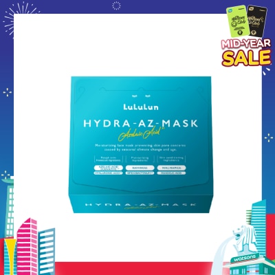 LULULUN Hydra Azelaic Acid Sheet Mask (For Rough Skin Prevention, Controls Breakouts, Skin Conditioning & Brightening) 28s