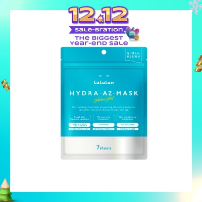 LULULUN Hydra Azelaic Acid Sheet Mask (For Rough Skin Prevention, Controls Breakouts, Skin Conditioning & Brightening) 7s