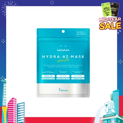 LULULUN Hydra Azelaic Acid Sheet Mask (For Rough Skin Prevention, Controls Breakouts, Skin Conditioning & Brightening) 7s