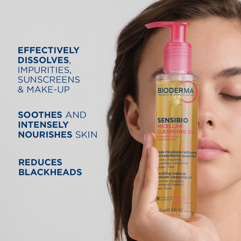 Sensibio Micellar Cleansing Oil & Waterproof Makeup Remover (For Sensitive Skin, Eyes & Lips) 150ml