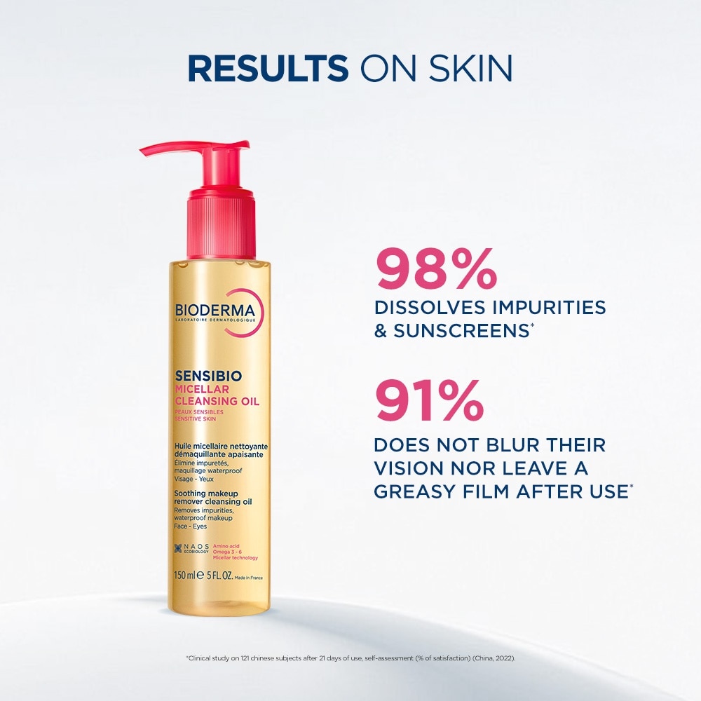 Sensibio Micellar Cleansing Oil & Waterproof Makeup Remover (For Sensitive Skin, Eyes & Lips) 150ml