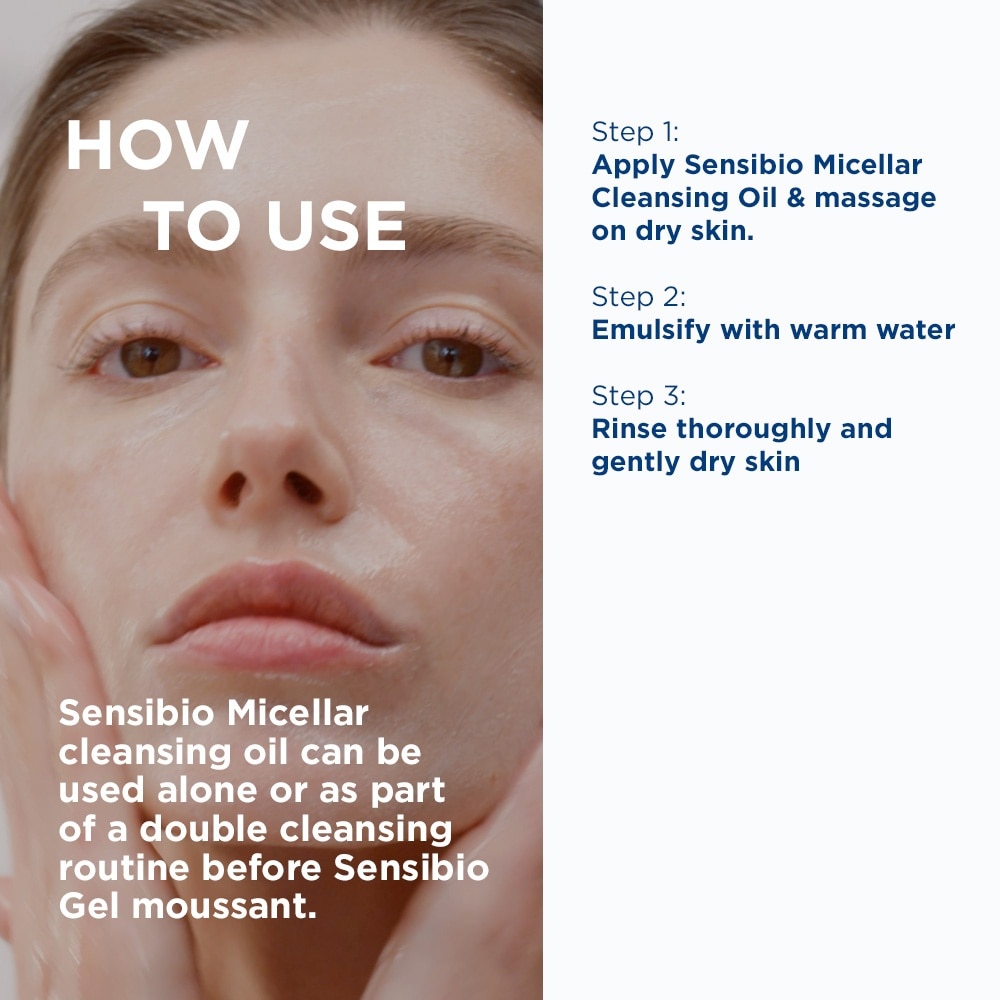 Sensibio Micellar Cleansing Oil & Waterproof Makeup Remover (For Sensitive Skin, Eyes & Lips) 150ml