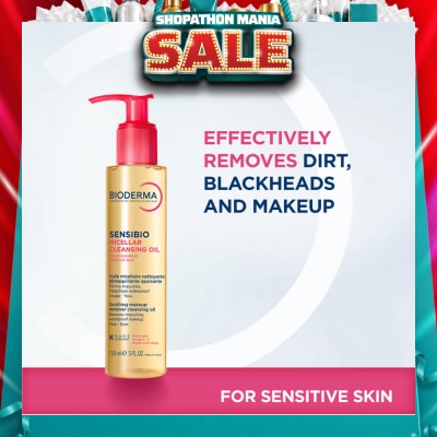 BIODERMA - Sensibio Micellar Cleansing Oil & Waterproof Makeup Remover (For Sensitive Skin, Eyes & Lips) 150ml