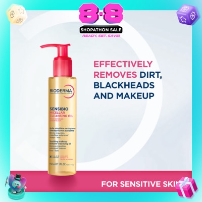 BIODERMA - Sensibio Micellar Cleansing Oil & Waterproof Makeup Remover (For Sensitive Skin, Eyes & Lips) 150ml