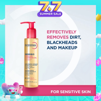 BIODERMA - Sensibio Micellar Cleansing Oil & Waterproof Makeup Remover (For Sensitive Skin, Eyes & Lips) 150ml