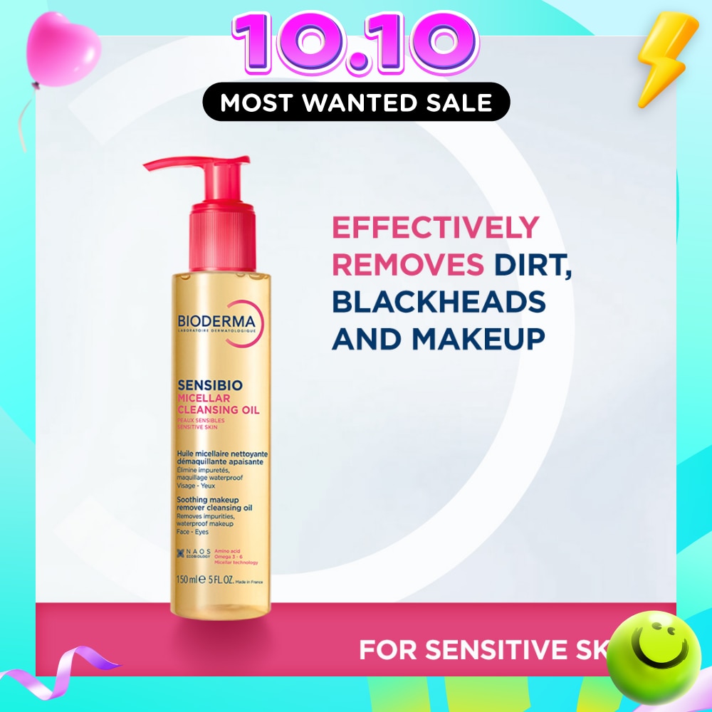 Sensibio Micellar Cleansing Oil & Waterproof Makeup Remover (For Sensitive Skin, Eyes & Lips) 150ml image