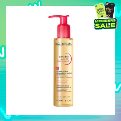 BIODERMA Sensibio Micellar Cleansing Oil & Waterproof Makeup Remover (For Sensitive Skin, Eyes & Lips) 150ml