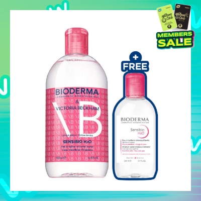 BIODERMA Limited Edition X Victoria Beckham Sensibio H2O The Original Micellar Water (Facial Non-Rinse Cleanser For Sensitive Skin) 500ml