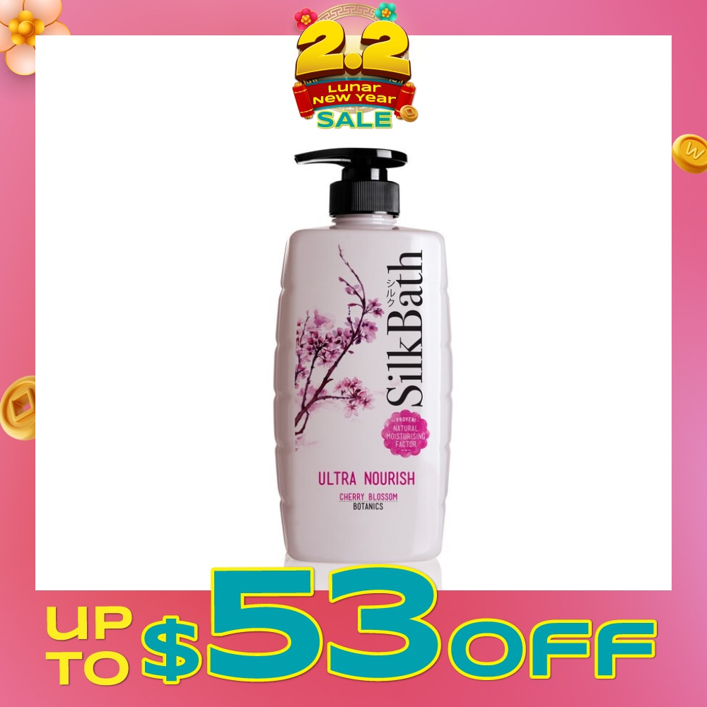 Silk Bath Ultra Nourish with Cherry Blossom 750ml