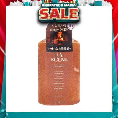 LUV SCENT - Perfumed Scrub Body Wash Cedarwood Scent 500ml