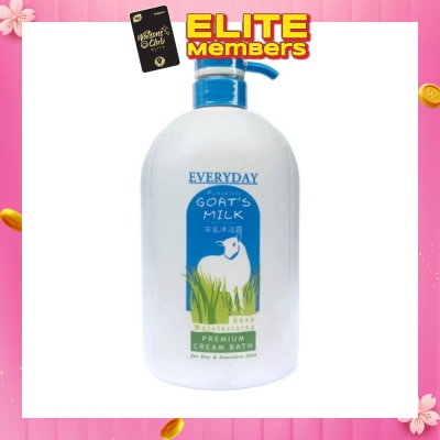 EVERYDAY Moisturising Goatsmilk Cream Bath 1L