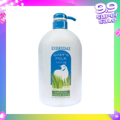 EVERYDAY Moisturising Goatsmilk Cream Bath 1L