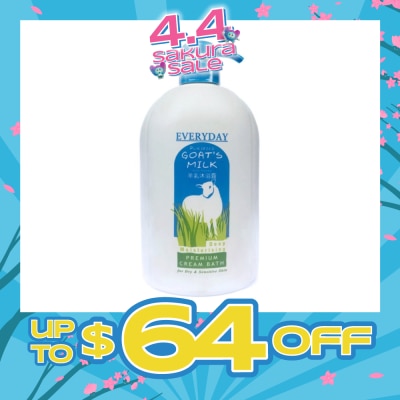 EVERYDAY - Moisturising Goatsmilk Cream Bath 1L