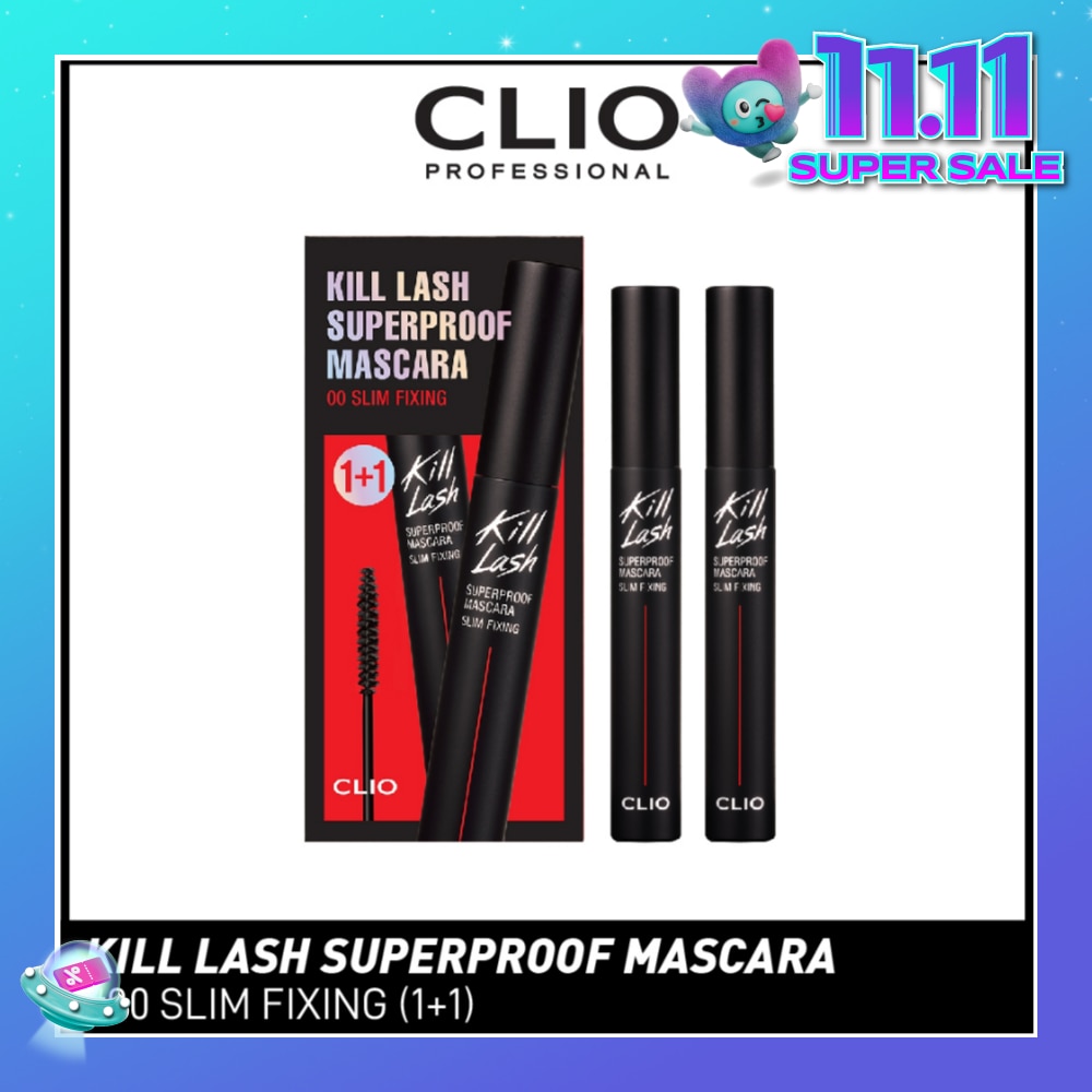 Kill Lash Superproof Mascara 00 Slim Fixing 1 + 1 Set  14g