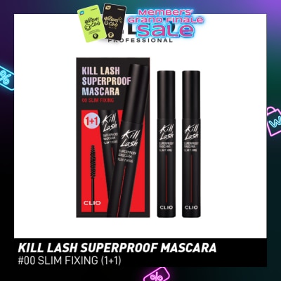 CLIO Kill Lash Superproof Mascara 00 Slim Fixing 1 + 1 Set  14g