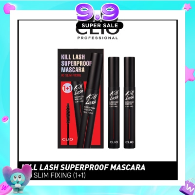 CLIO - Kill Lash Superproof Mascara 00 Slim Fixing 1 + 1 Set 14g (Expiry: Apr`2027) image