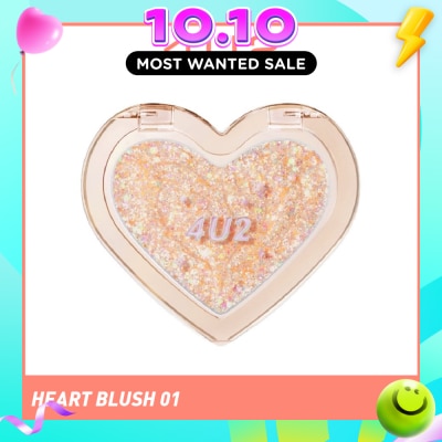 4U2 Heart Blush 01 Glitter & Glam 1s image
