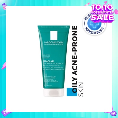 LA ROCHE-POSAY EFFACLAR Micro-peeling gel (Remove Excess Sebum + Reduce Marks) 200ml (Expiry: Jun`2026)