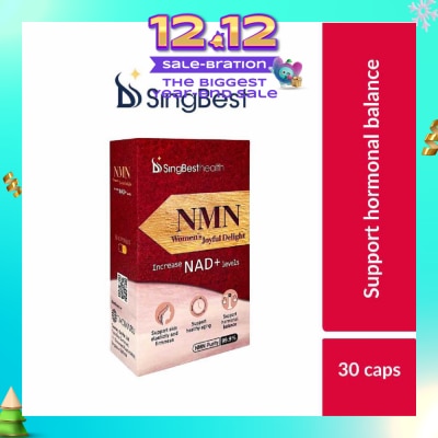SINGBEST Health NMN Women's Joyful Delight Capsule (To Support Healthy Aging, Hormonal Balance, Skin Elasticity & Firmness) 30s