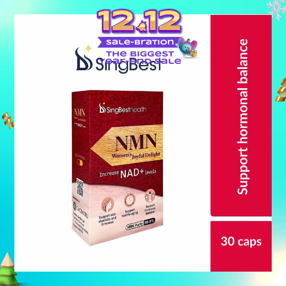 Health NMN Women's Joyful Delight Capsule (To Support Healthy Aging, Hormonal Balance, Skin Elasticity & Firmness) 30s