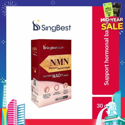SINGBEST Health NMN Women's Joyful Delight Capsule (To Support Healthy Aging, Hormonal Balance, Skin Elasticity & Firmness) 30s