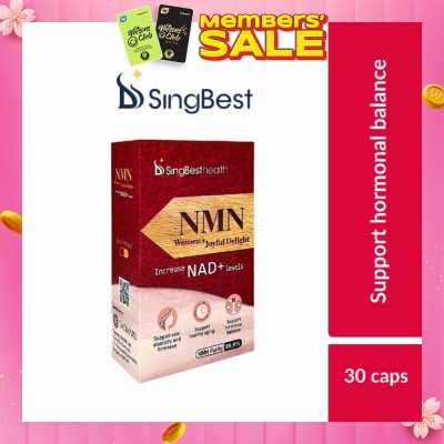 SINGBEST Health NMN Women's Joyful Delight Capsule (To Support Healthy Aging, Hormonal Balance, Skin Elasticity & Firmness) 30s