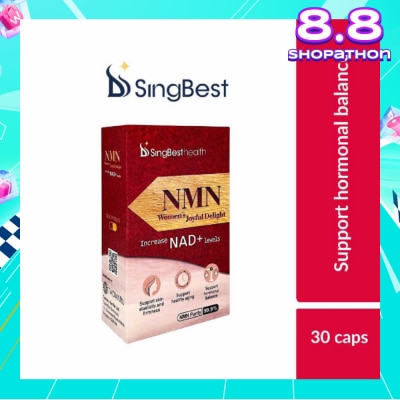 SINGBEST Health NMN Women's Joyful Delight Capsule (To Support Healthy Aging, Hormonal Balance, Skin Elasticity & Firmness) 30s