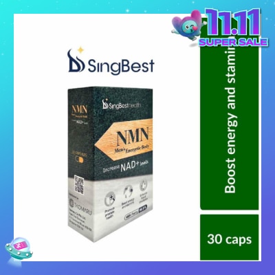 SINGBEST Health NMN Men's Energetic Body (To Promote Prostate Health, Boost Energy & Stamina, & Enhance Blood Circulation) 30s