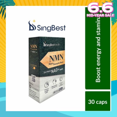 SINGBEST Health NMN Men's Energetic Body (To Promote Prostate Health, Boost Energy & Stamina, & Enhance Blood Circulation) 30s