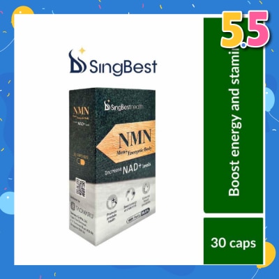 SINGBEST Health NMN Men's Energetic Body (To Promote Prostate Health, Boost Energy & Stamina, & Enhance Blood Circulation) 30s