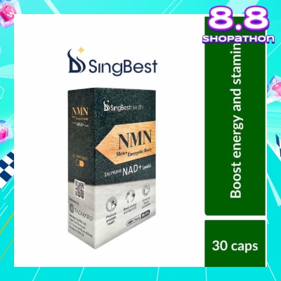 SINGBEST Health NMN Men's Energetic Body (To Promote Prostate Health, Boost Energy & Stamina, & Enhance Blood Circulation) 30s