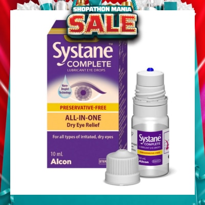 ALCON - Complete Lubricant Eye Drops (For All Types Of Irritated, Dry Eyes) 10ml