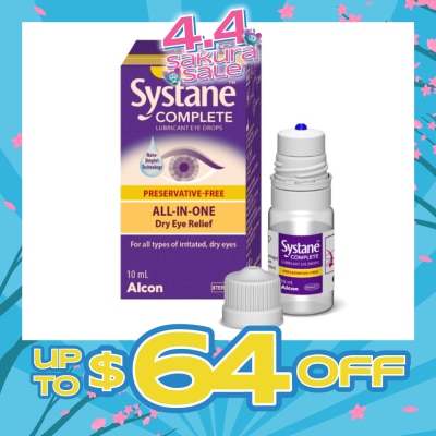 ALCON - Complete Lubricant Eye Drops (For All Types Of Irritated, Dry Eyes) 10ml