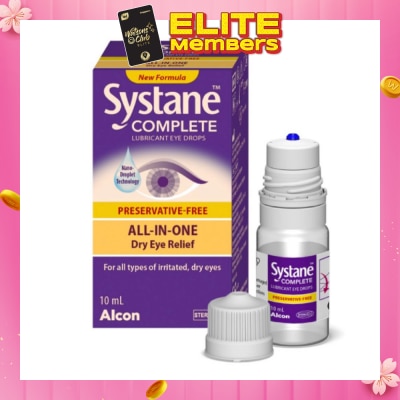 ALCON Complete Lubricant Eye Drops (For All Types Of Irritated, Dry Eyes) 10ml