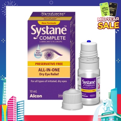 ALCON Complete Lubricant Eye Drops (For All Types Of Irritated, Dry Eyes) 10ml