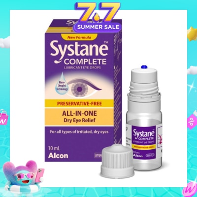 ALCON - Complete Lubricant Eye Drops (For All Types Of Irritated, Dry Eyes) 10ml